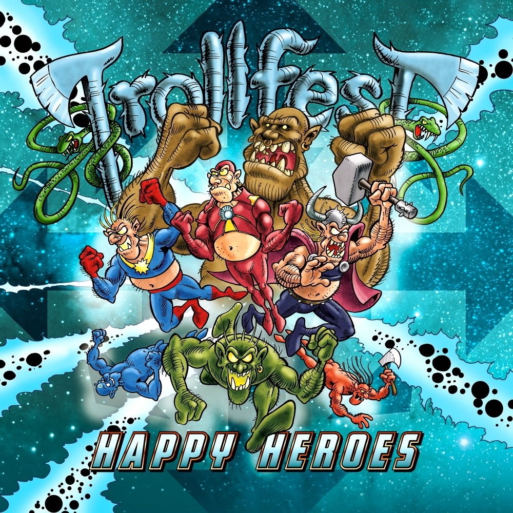 Trollfest - Happy Heroes (2021) Cover