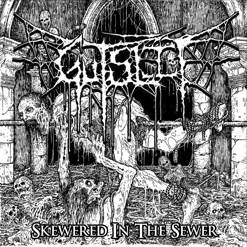 Gutslit - Skewered in the Sewer (2013) Cover