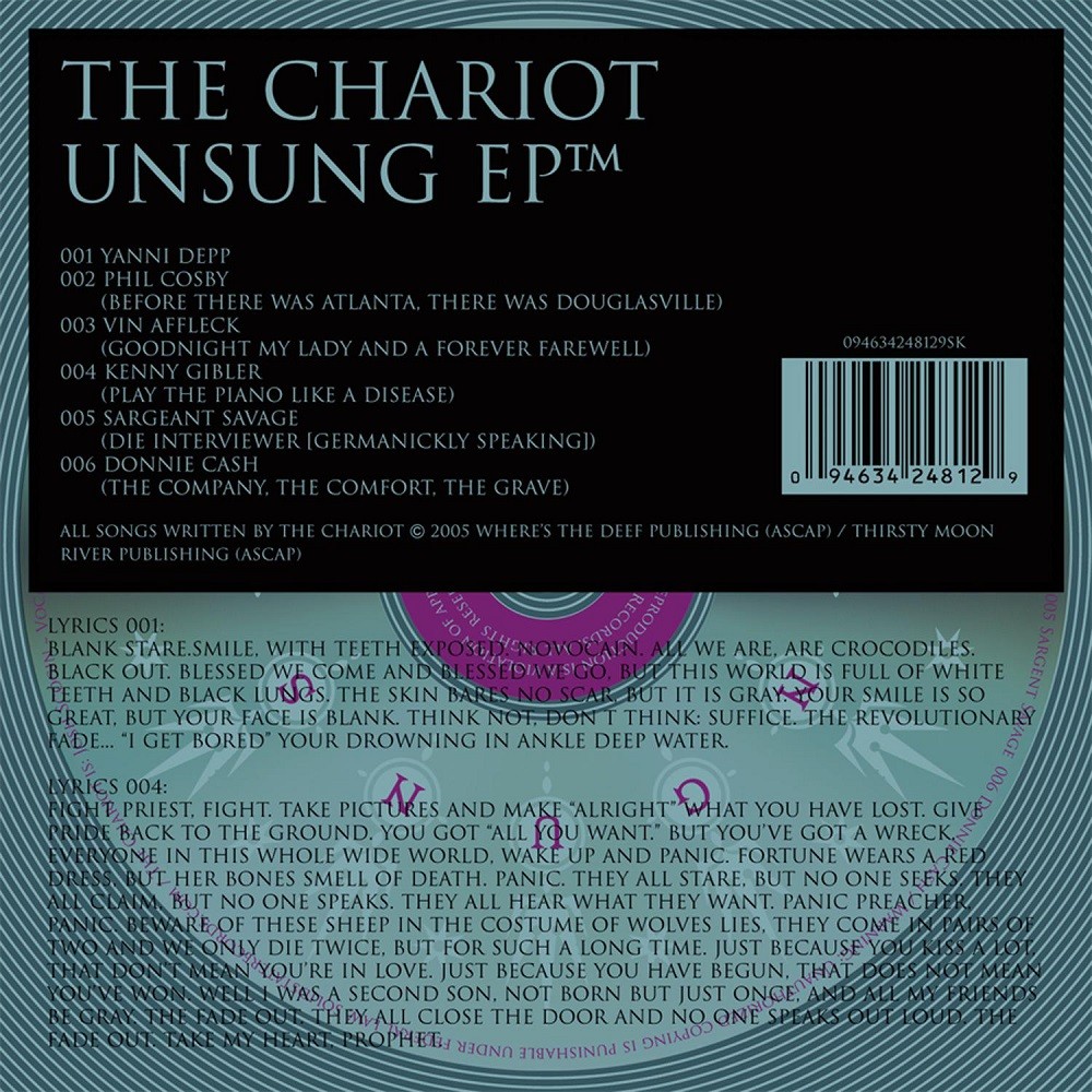 Chariot, The - Unsung EP (2005) Cover