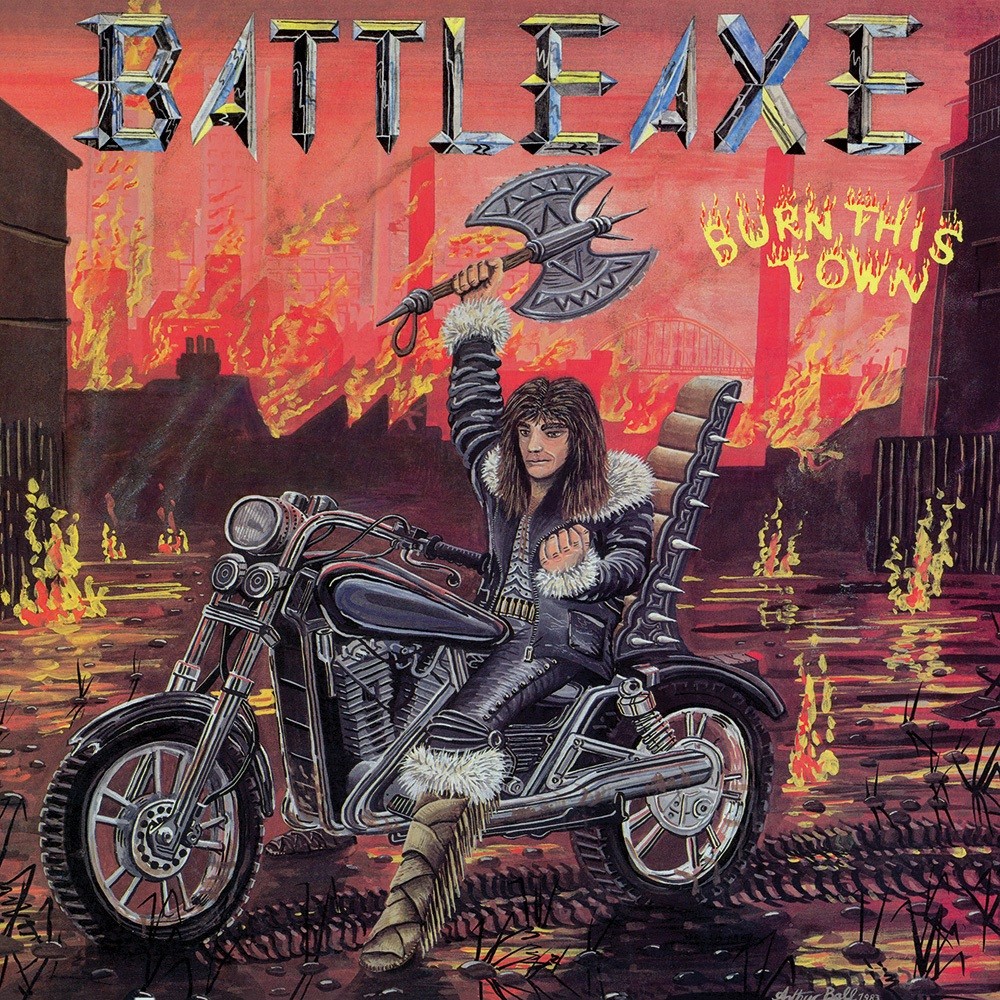 Battleaxe - Burn This Town (1983) Cover