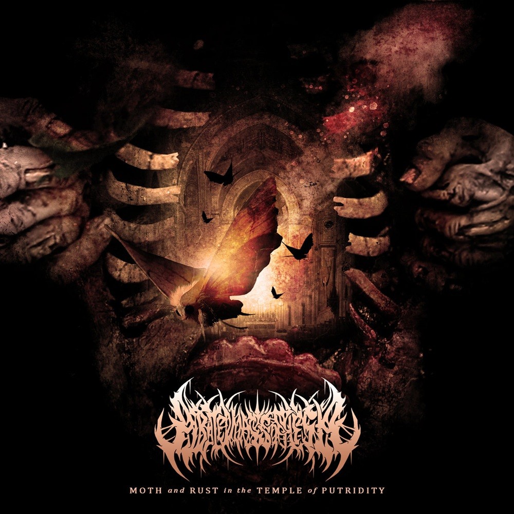 Abated Mass of Flesh - Moth and Rust in the Temple of Putridity - Re-Recorded (2018) Cover