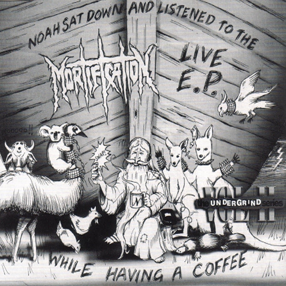 Mortification - Noah Sat Down and Listened to the Mortification Live E.P. While Having a Coffee (1996) Cover