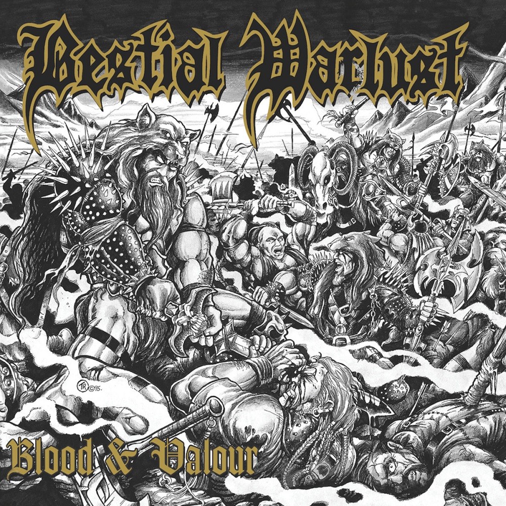 Bestial Warlust - Blood & Valour (1995) Cover
