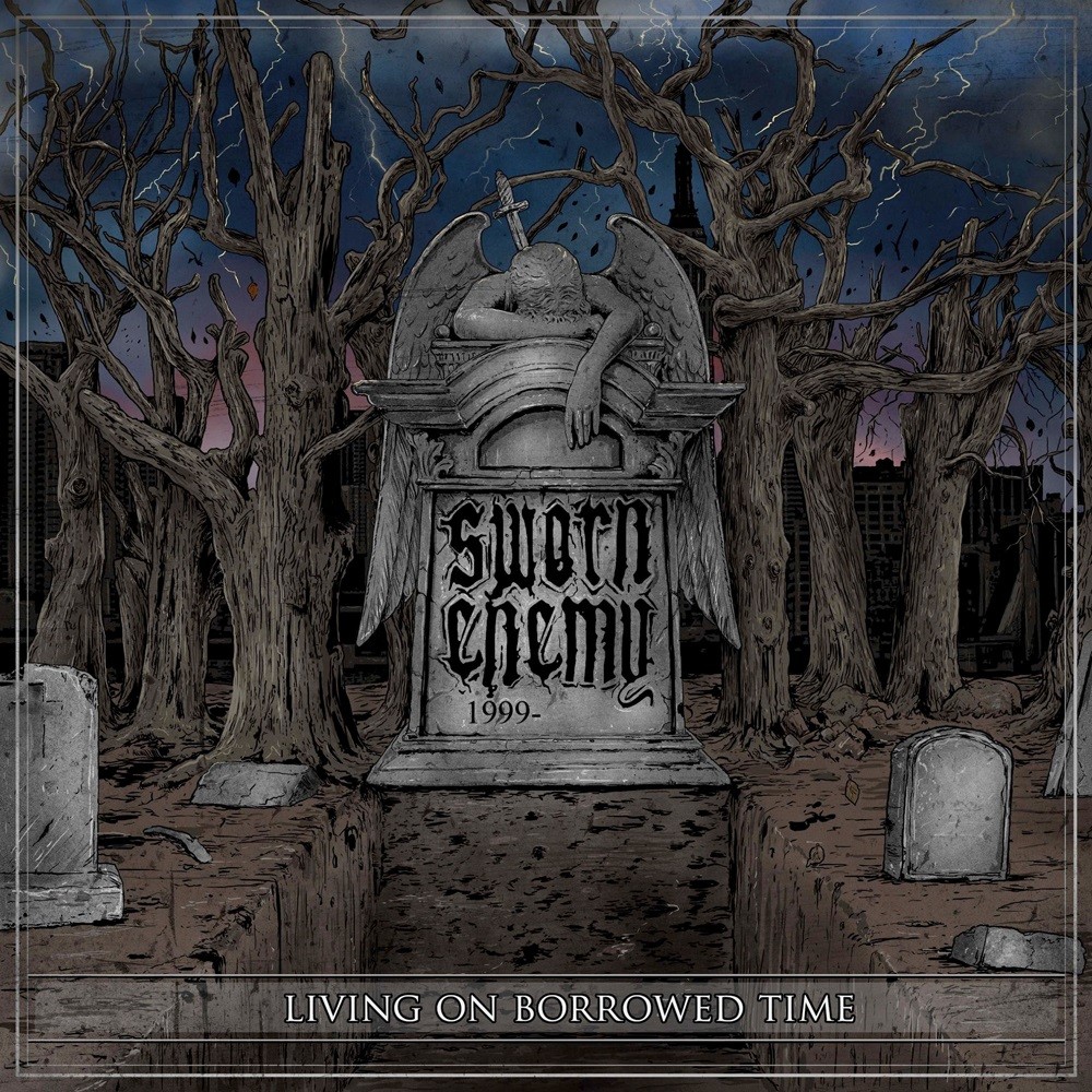 Sworn Enemy - Living on Borrowed Time (2014) Cover