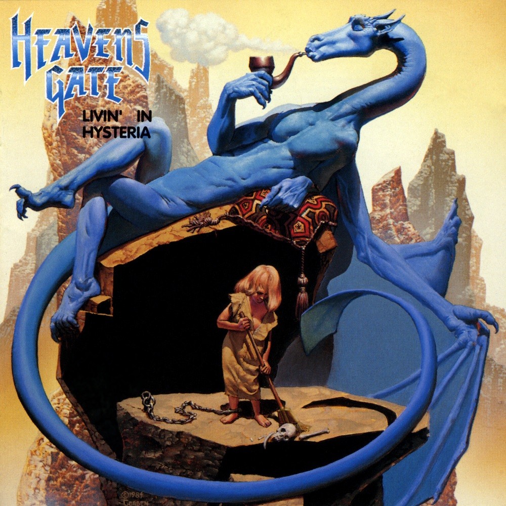 Heavens Gate - Livin' in Hysteria (1991) Cover