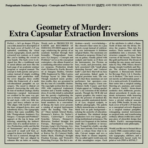Geometry of Murder: Extra Capsular Extraction Inversions