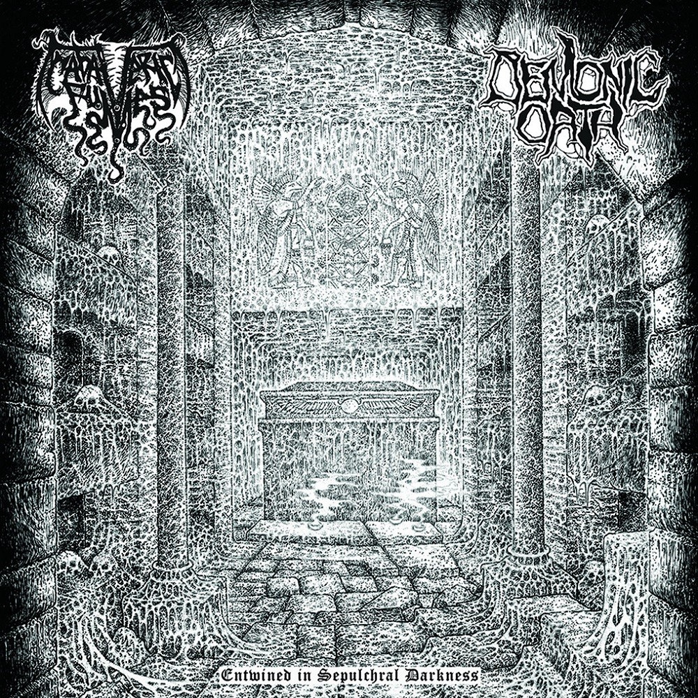 Cadaveric Fumes - Entwined in Sepulchral Darkness (2014) Cover