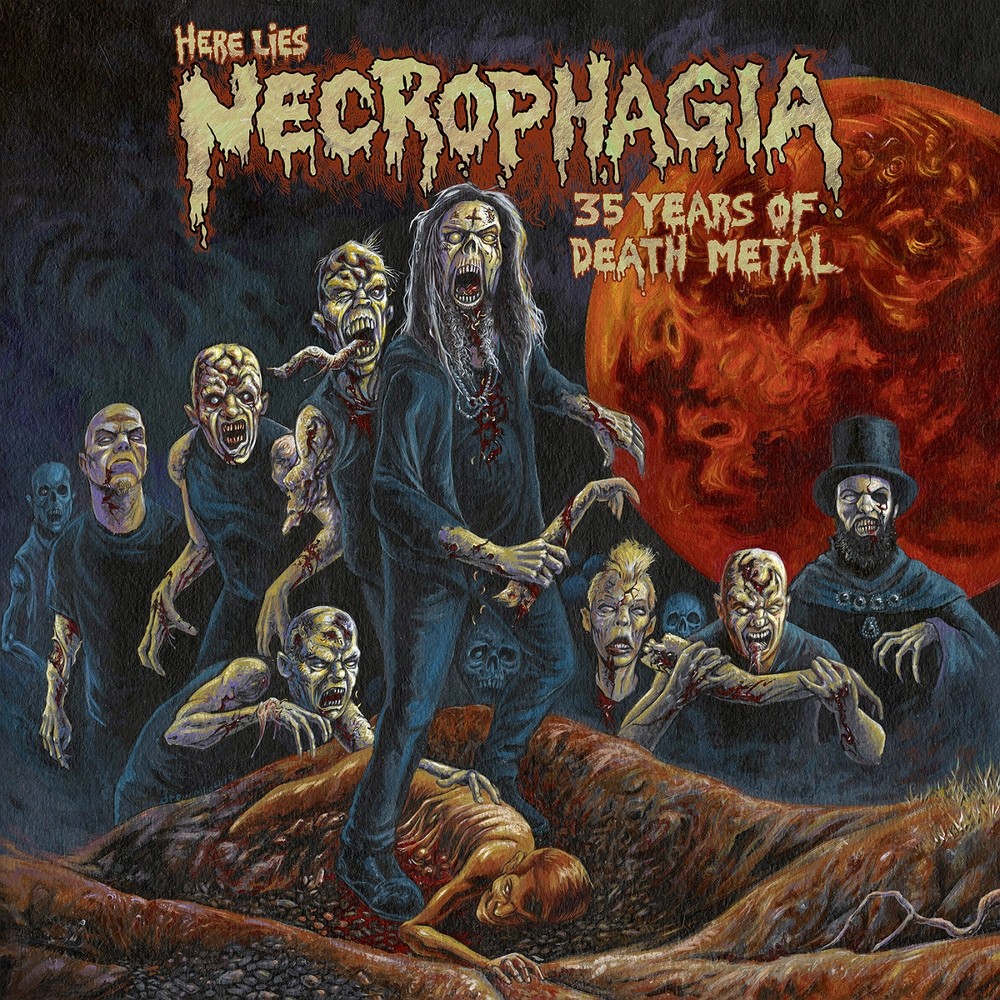 Necrophagia - Here Lies Necrophagia: 35 Years of Death Metal (2019) Cover