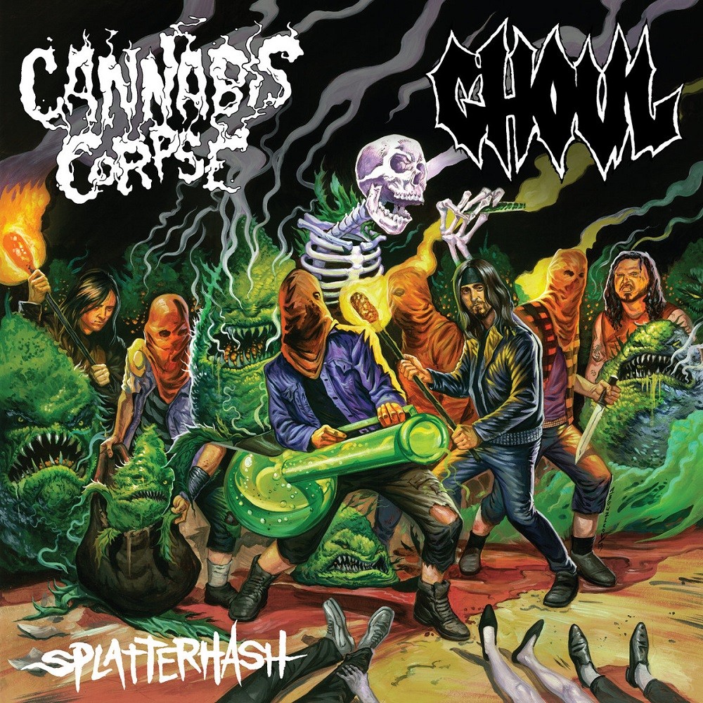 Cannabis Corpse / Ghoul - Splatterhash (2014) Cover