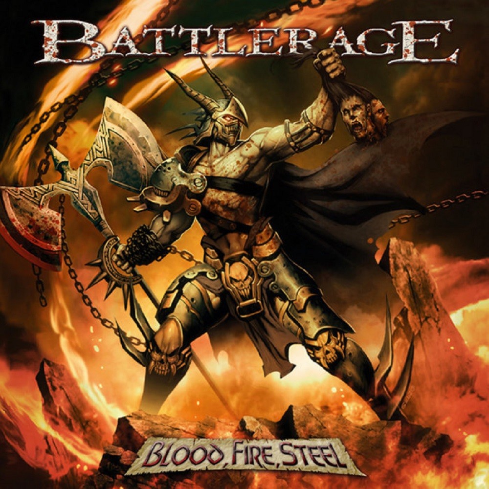 Battlerage - Blood, Fire, Steel (2009) Cover