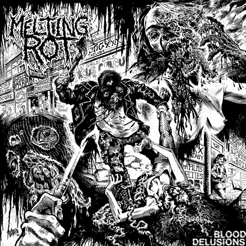 Melting Rot - Blood Delusions (2021) Cover