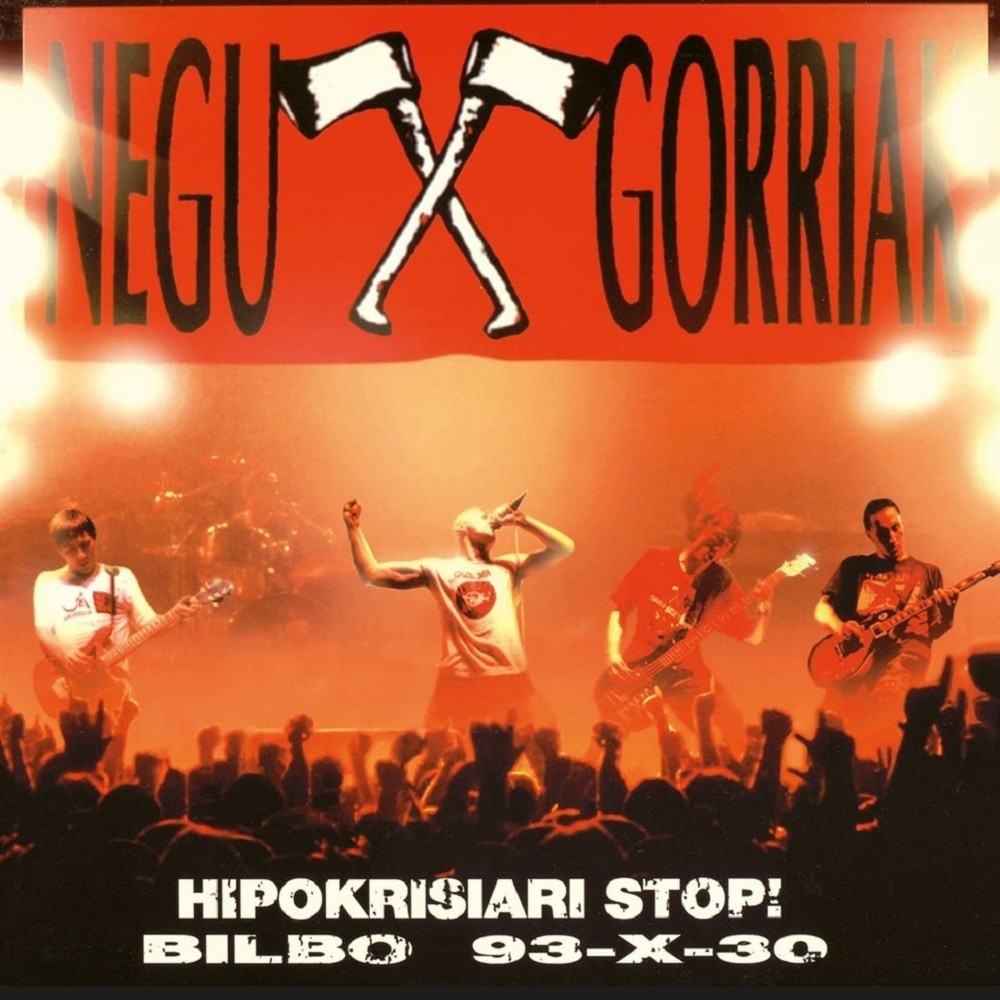 Negu Gorriak - Hipokrisiari stop! Bilbo 93-X-30 (1994) Cover