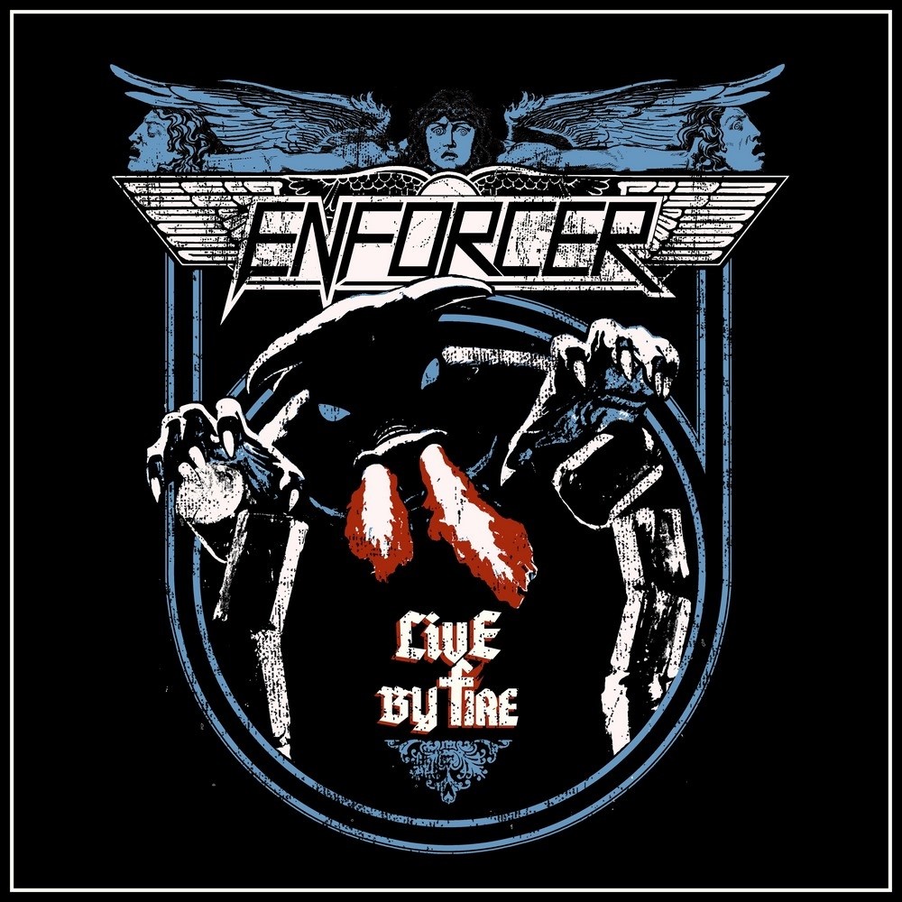 Enforcer - Live by Fire (2015) Cover