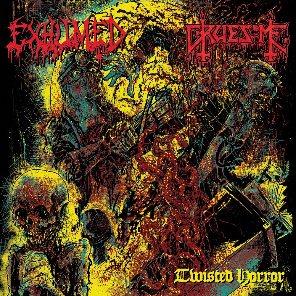 Exhumed / Gruesome - Twisted Horror (2020) Cover