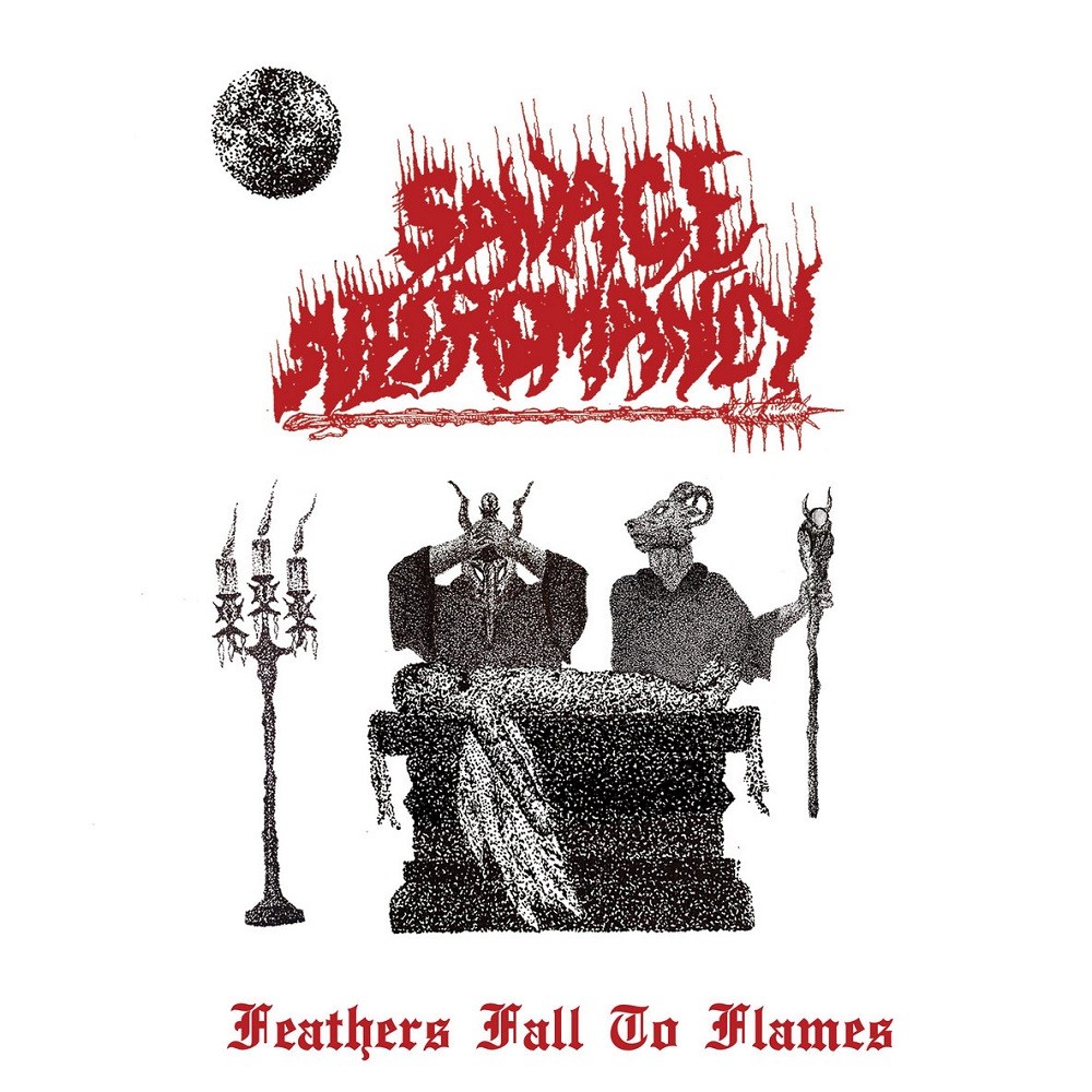 Savage Necromancy - Feathers Fall to Flames (2021) Cover