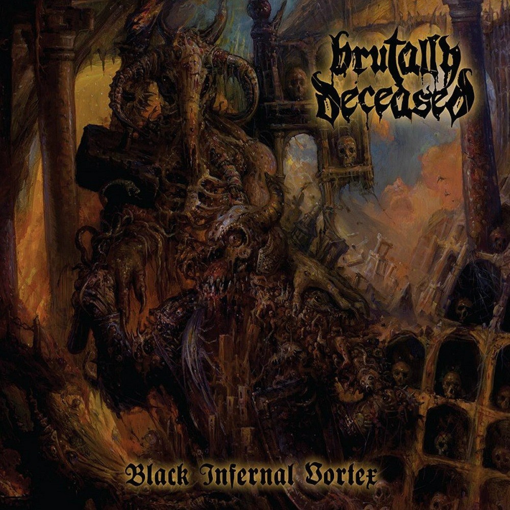 Brutally Deceased - Black Infernal Vortex (2014) Cover