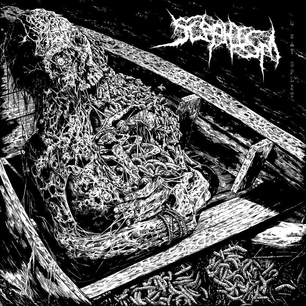 Delusional Parasitosis / Ecchymosis / Dissevered / Bleeding - Scaphism 4-Way Split (2017) Cover