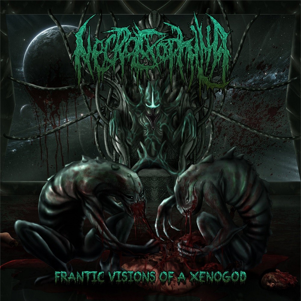 Necroexophilia - Frantic Visions of a Xenogod (2014) Cover