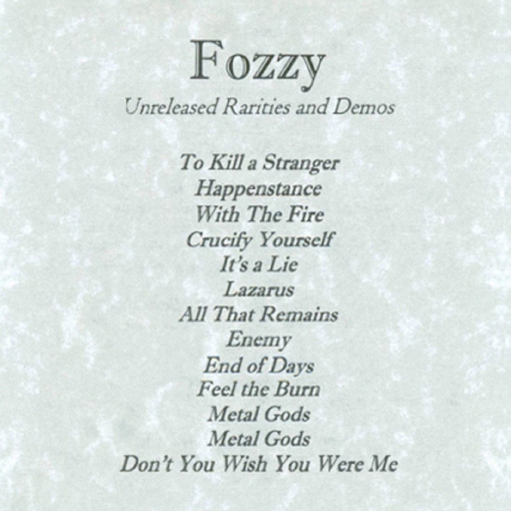 Fozzy - Unreleased Rarities And Demos (2007) Cover