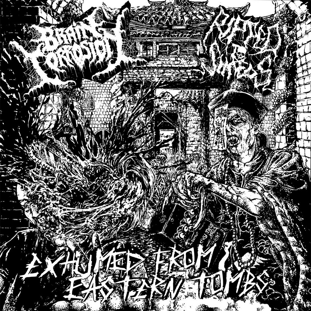 Brain Corrosion / Ripped to Shreds - Exhumed From Eastern Tombs (2020) Cover