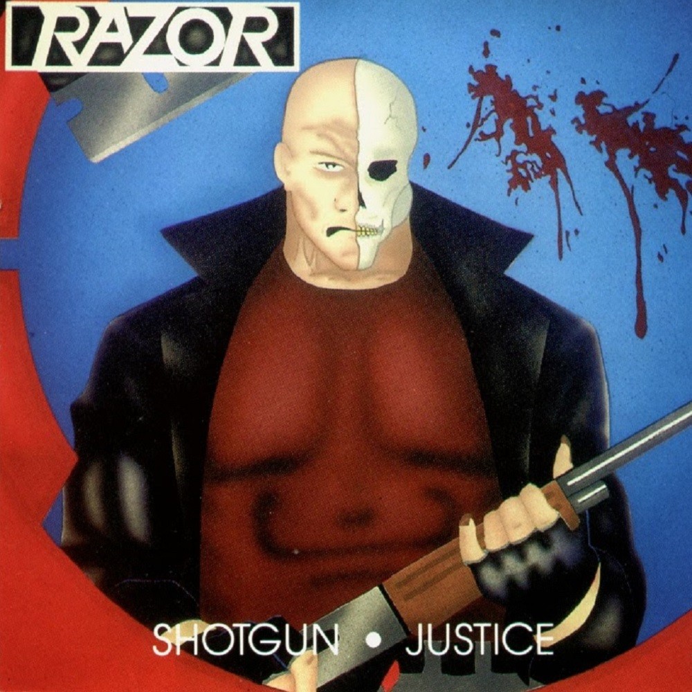 Razor - Shotgun Justice (1990) Cover