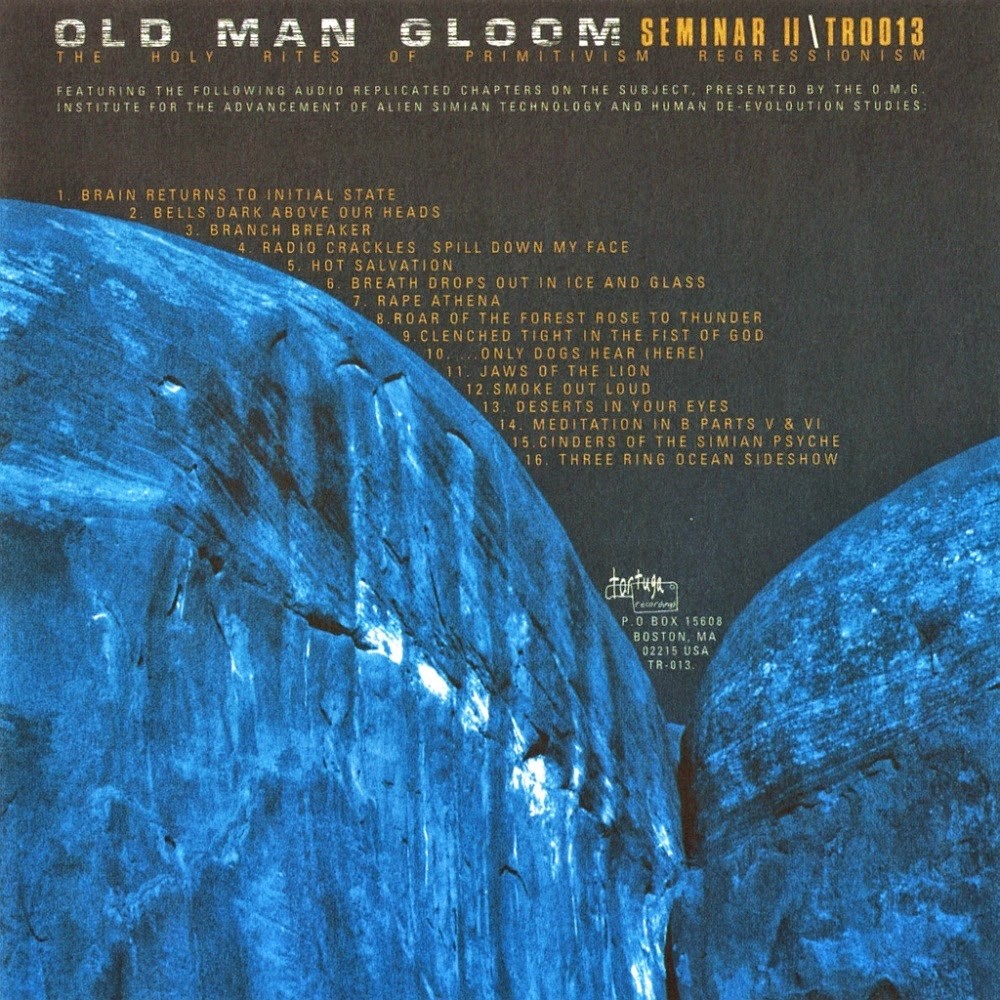 Old Man Gloom - Seminar II: The Holy Rites of Primitivism Regressionism (2001) Cover