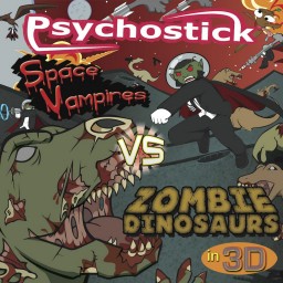 Space Vampires VS Zombie Dinosaurs in 3D