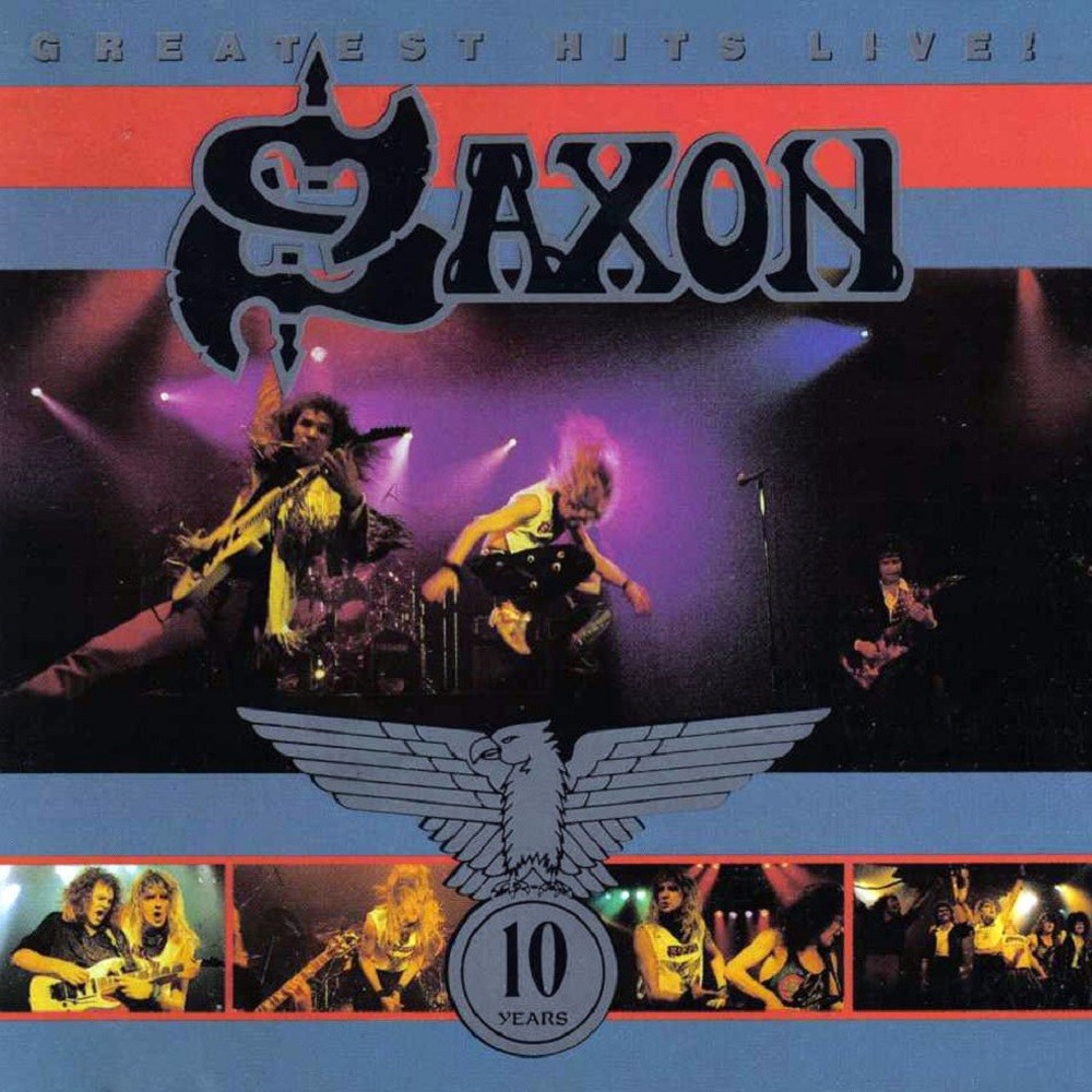 Saxon - Greatest Hits Live! (1990) Cover
