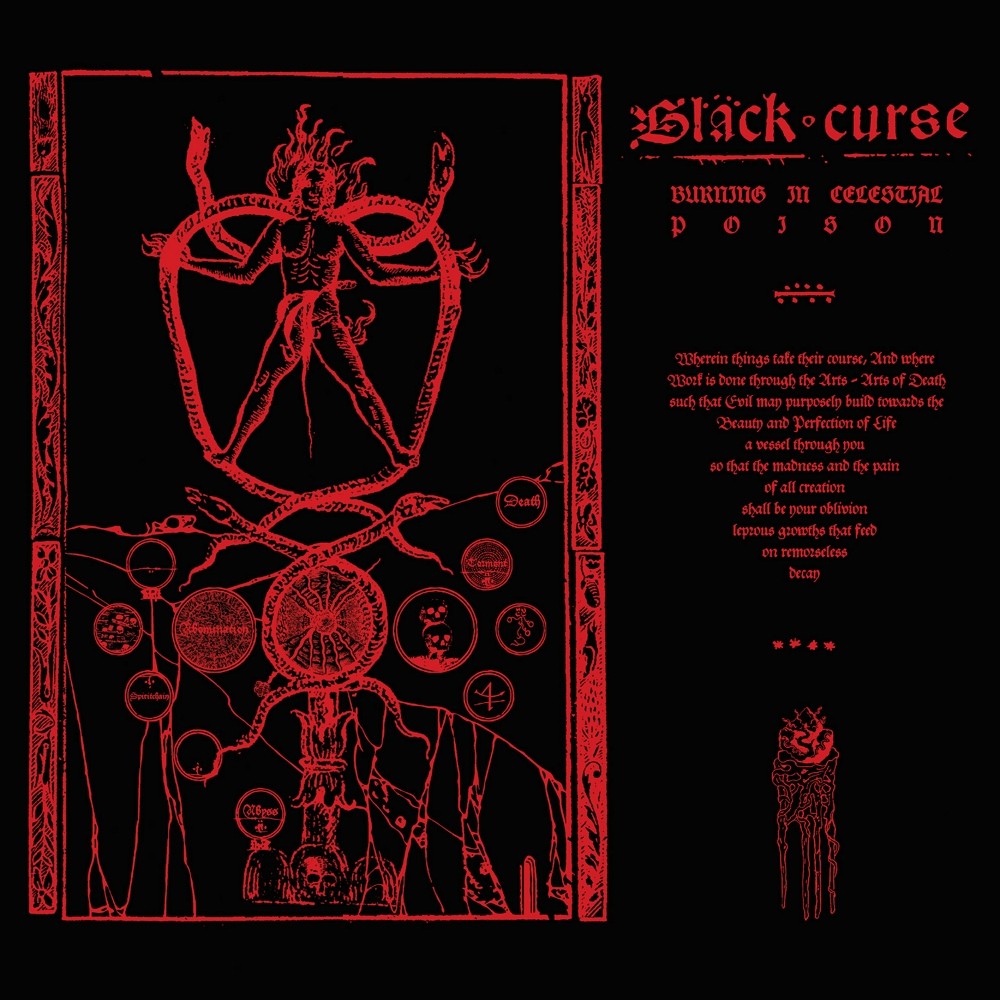 Black Curse - Burning in Celestial Poison (2024) Cover