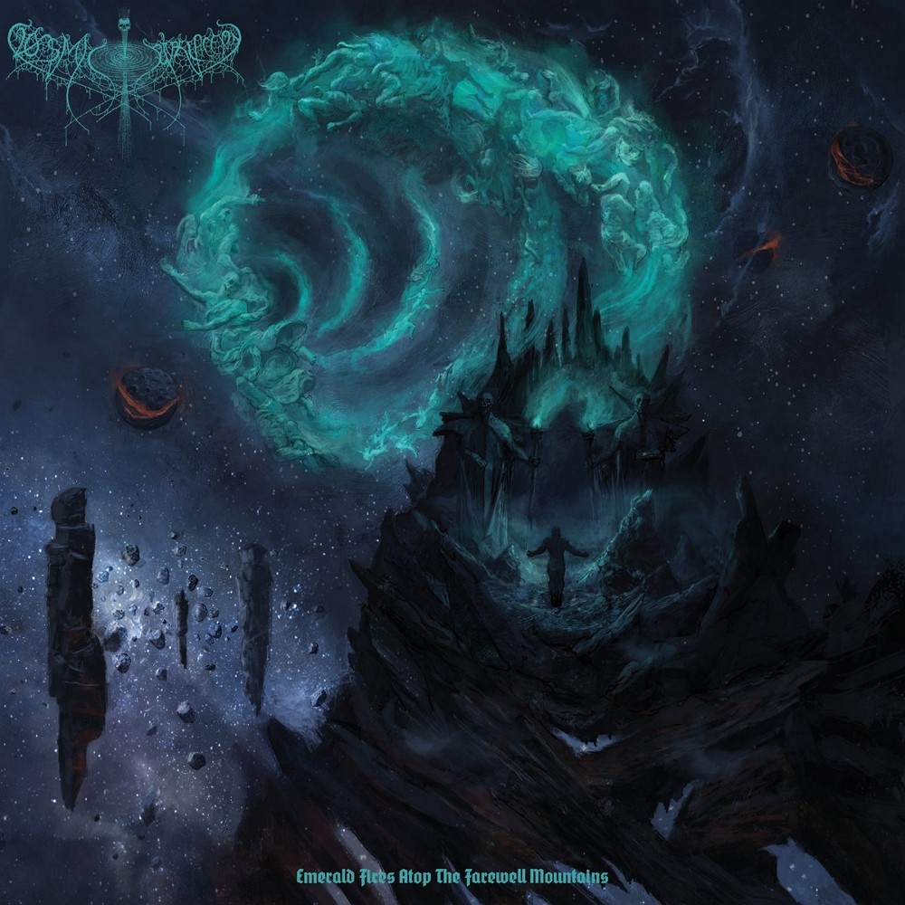 Cosmic Putrefaction - Emerald Fires Atop the Farewell Mountains (2024) Cover