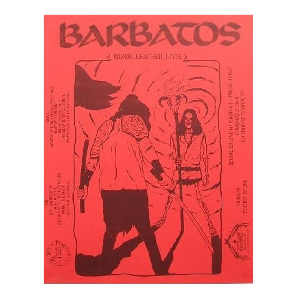 Barbatos - Razor Leather Live! (2009) Cover