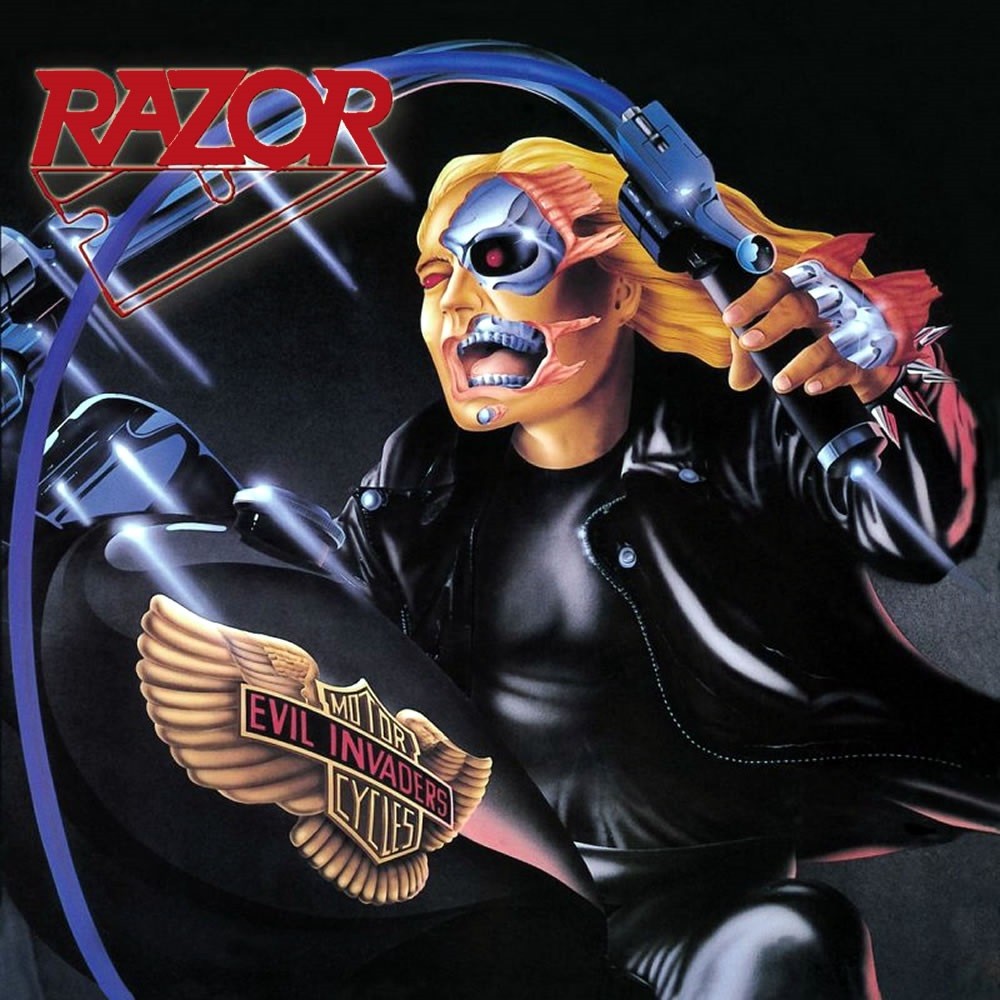 Razor - Evil Invaders (1985) Cover