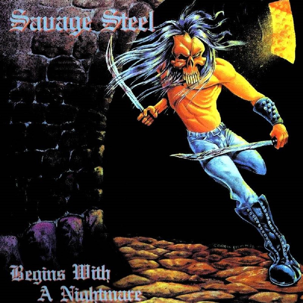 Savage Steel - Begins With a Nightmare (1987) Cover