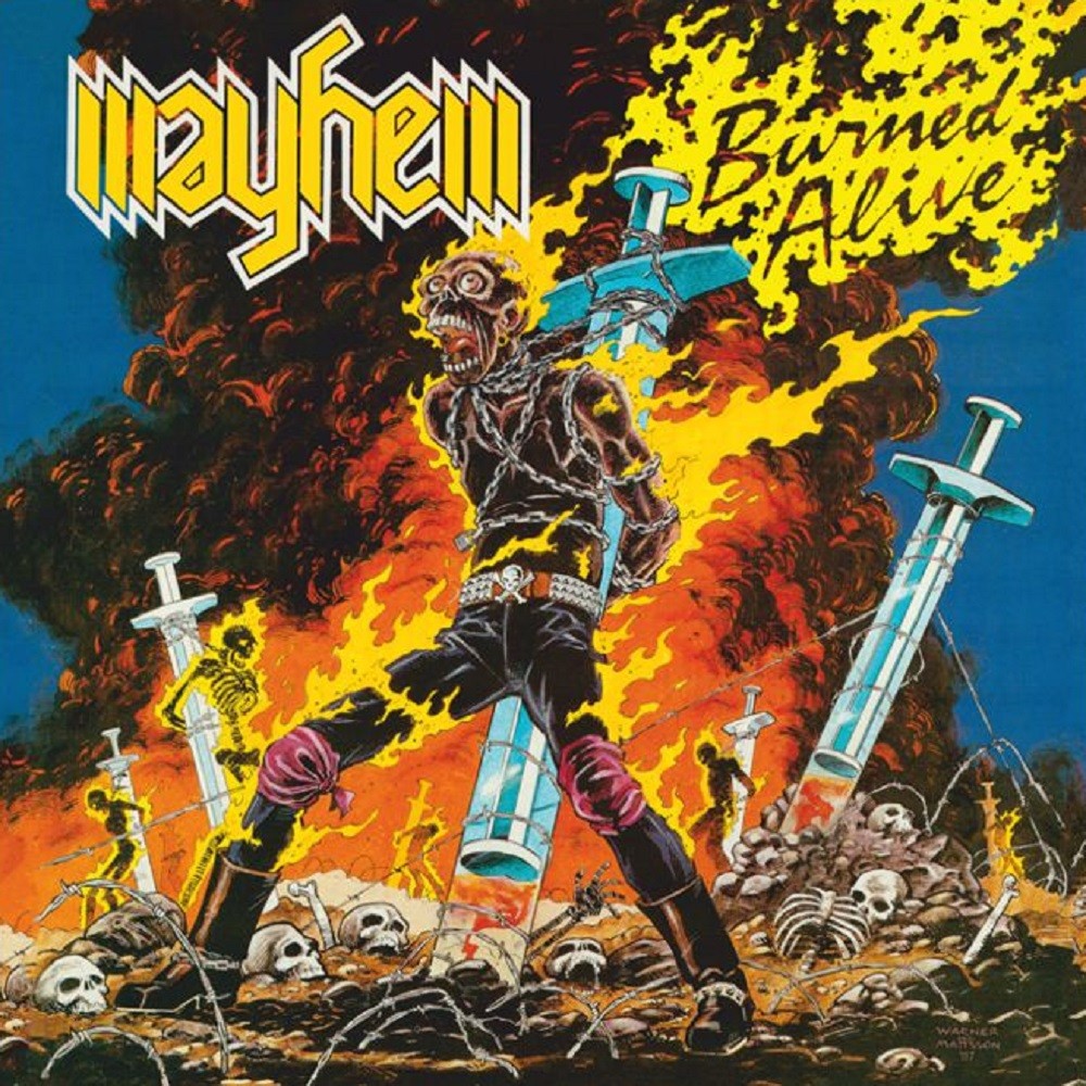 Mayhem (USA) - Burned Alive (1987) Cover