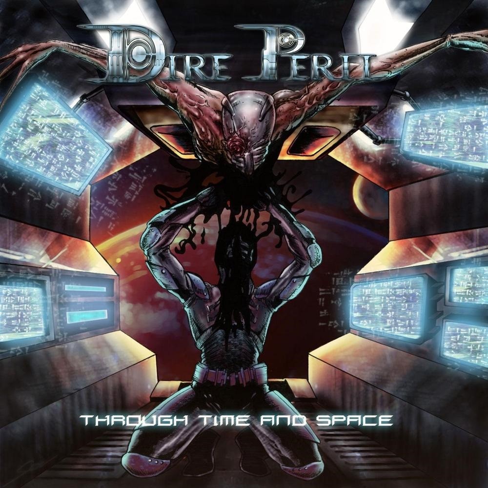 Dire Peril - Through Time and Space (2015) Cover