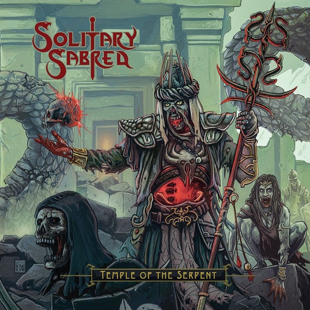 Solitary Sabred - Temple of the Serpent (2023) Cover