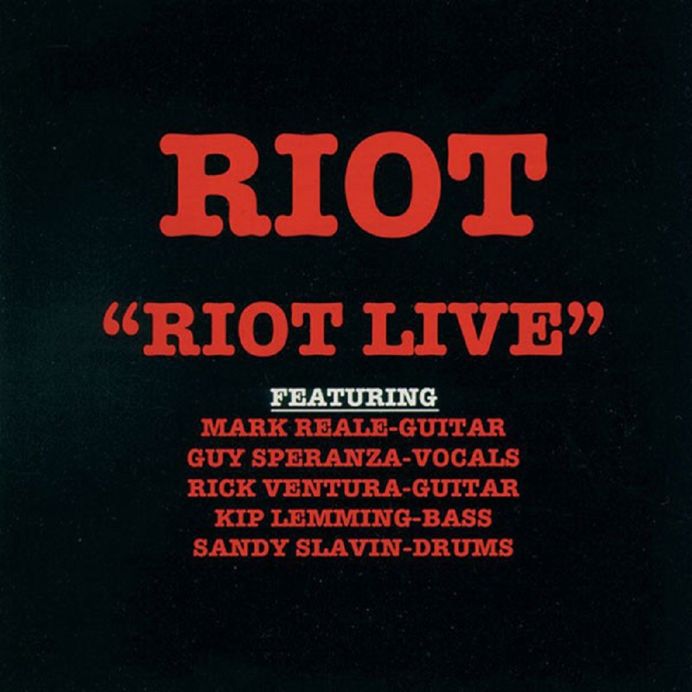 Riot - Riot Live (1989) Cover