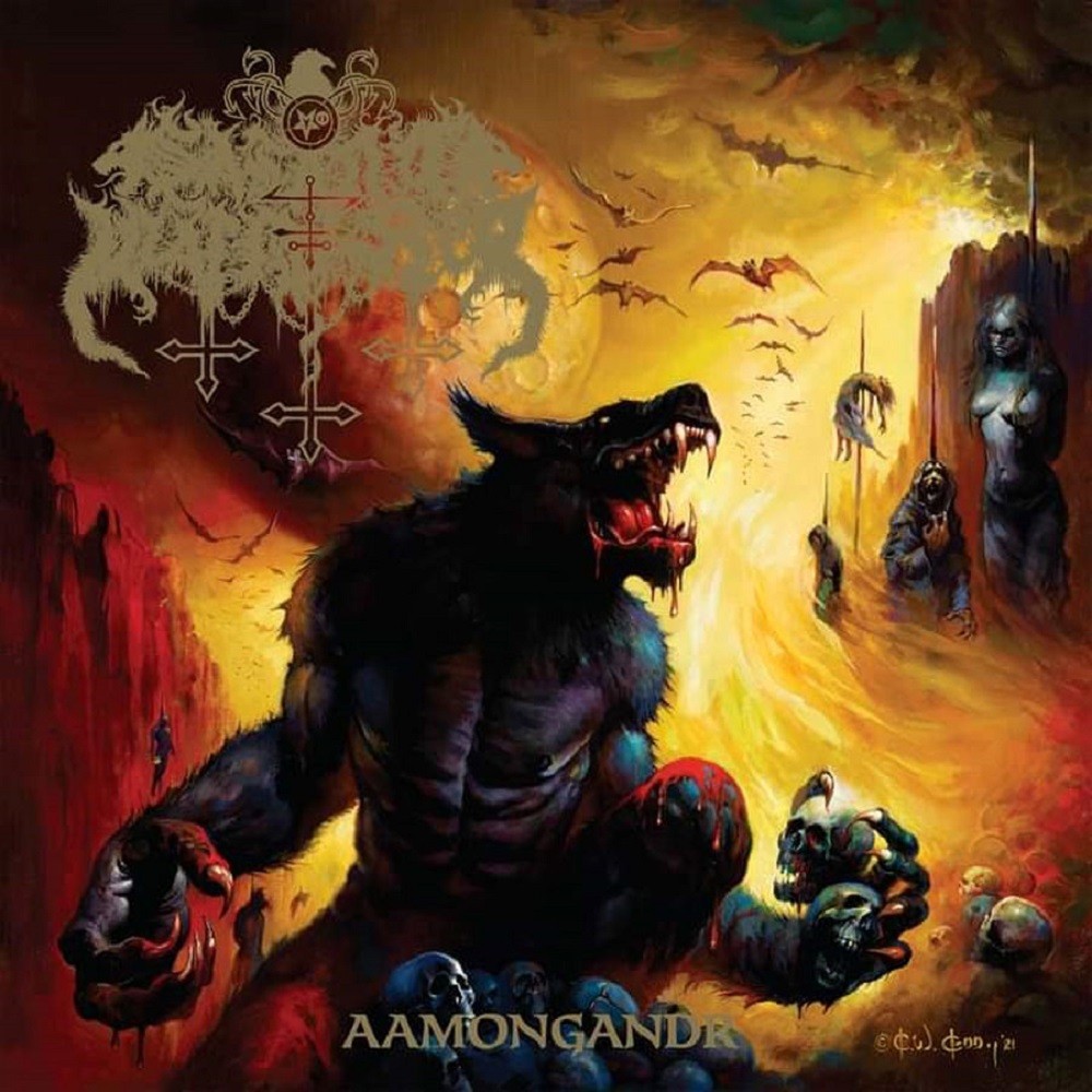 Satanic Warmaster - Aamongandr (2022) Cover