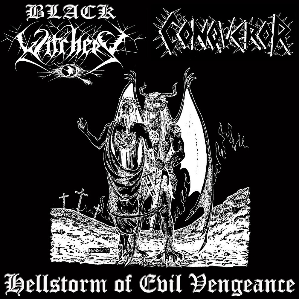 Black Witchery / Conqueror - Hellstorm of Evil Vengeance (2000) Cover