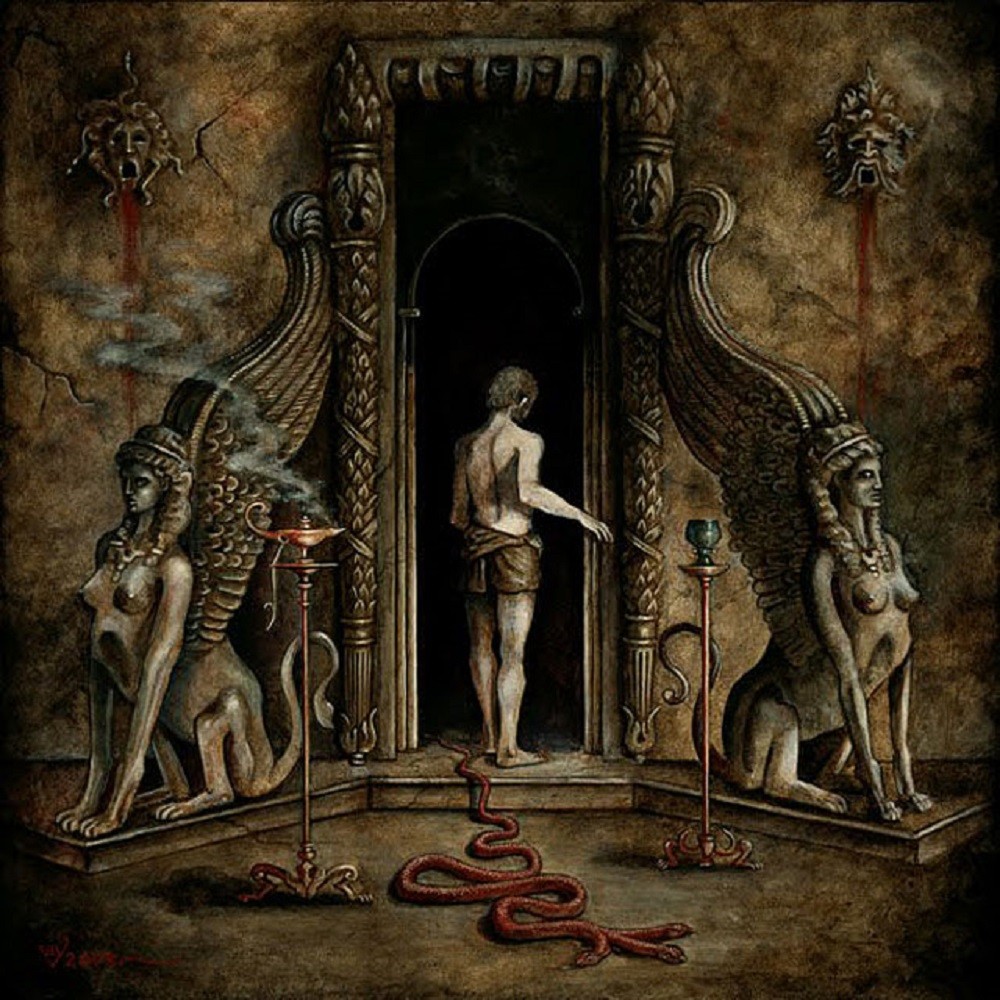 Saturnalia Temple / Nightbringer / Nihil Nocturne / Aluk Todolo - On the Powers of the Sphinx (2010) Cover